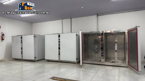 Horno deshidratador de acero inoxidable con 120 bandejas