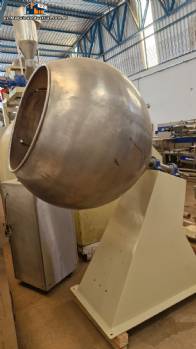 M�quina para grageas recubiertas con tanque de acero inoxidable, 100 litros.