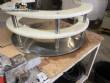 Llenadora rotativa gravimtrica de acero inoxidable con cabina