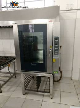Horno combinado en acero inoxidable Pr�tica