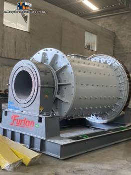 Molino de bolas cilndrico continuo Furlan de 150 HP