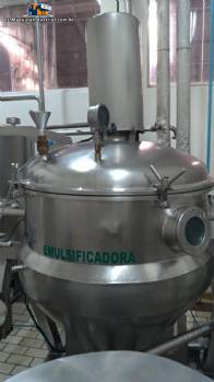 Procesador emulsionante con camisa de acero inoxidable Incal 500 litros
