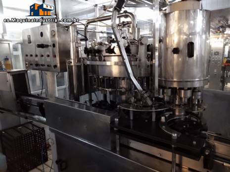 L�nea completa de embotellado para refrescos carbonatados, 2400 botellas/hora, Zegla