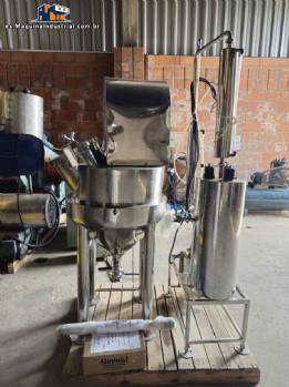Procesador homogeneizador de alimentos con camisa de acero inoxidable de 90 kg
