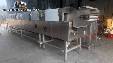 Línea de producción continua de acero inoxidable para patatas fritas y patatas fritas finas, MCI de 400 a 500 kg por hora. Línea de producción continua de acero inoxidable para patatas fritas y patatas fritas finas, MCI de 400 a 500 kg por hora.
